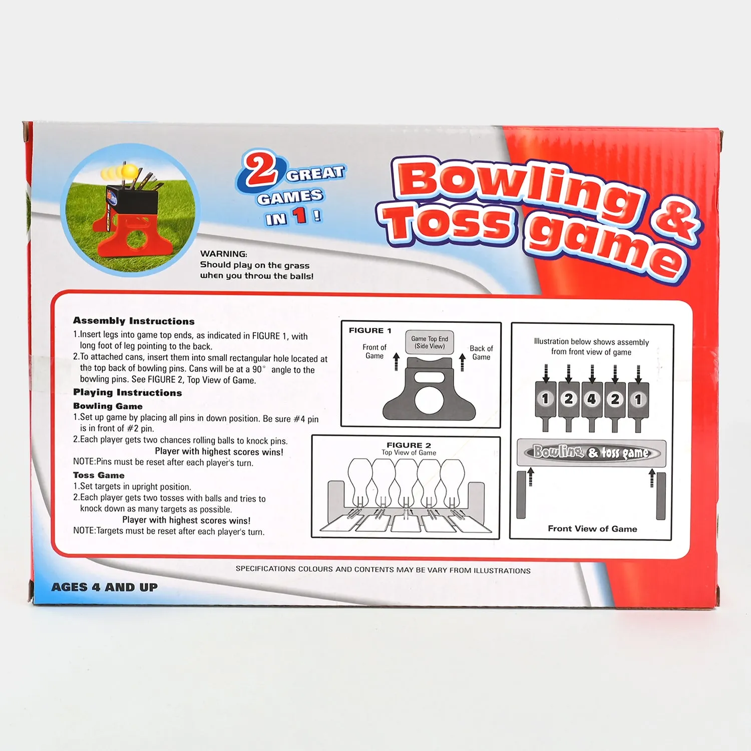 2 In 1 Bowling & Toss Game