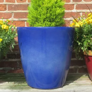 50cm Pacific Planter Blue Wave Plant Pot