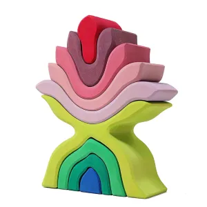 Authentic Grimm's Flower Stacking Toy