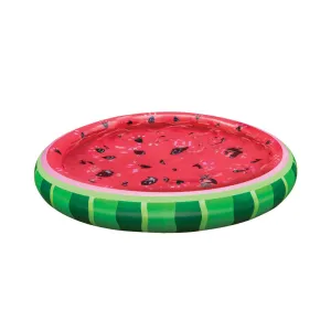 Banzai Watermelon Splash Inflatable Pool, 60-inch Diameter, Summer Outdoor Fun