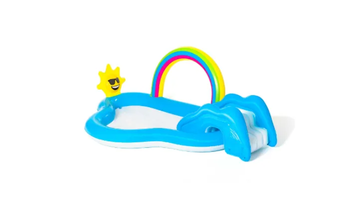 Bestway 2.57m x 1.45m x 91cm Rainbow n' Shine Pool and Play Center -170 L