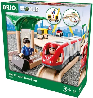 Brio - Rail & Road Travel Set