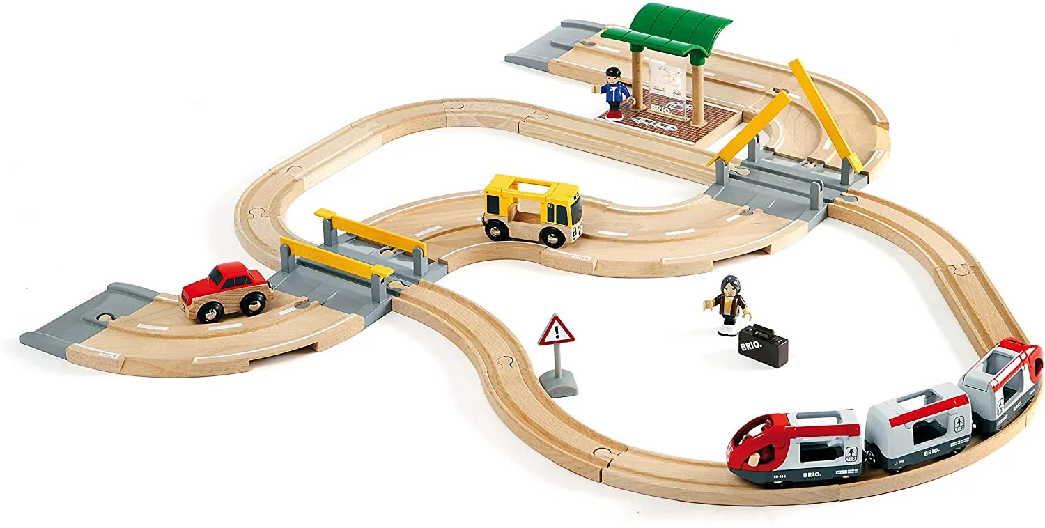 Brio - Rail & Road Travel Set