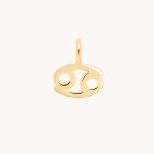 Cancer Zodiac Charm 9k Gold