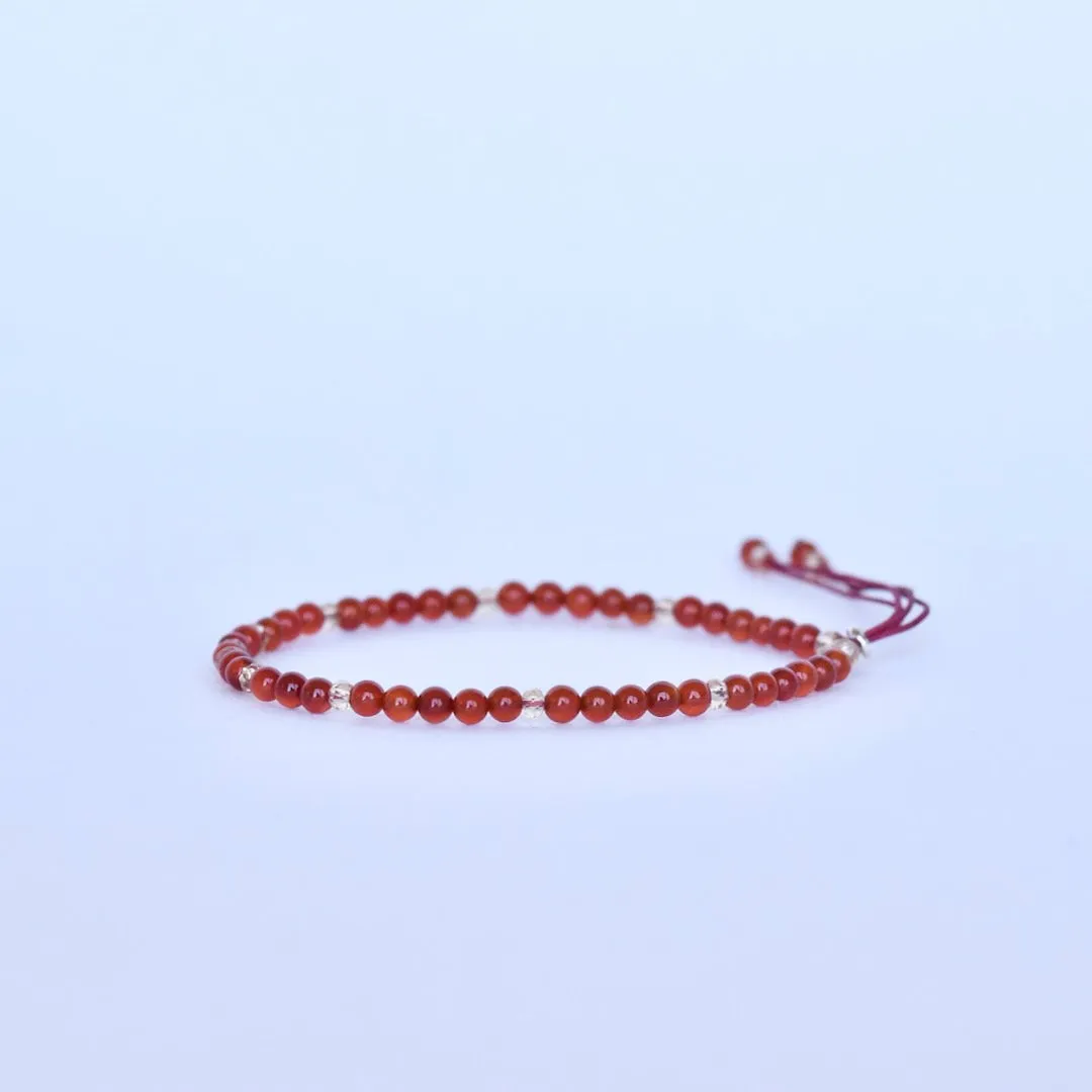 Carnelian Adjustable Gemstone Bracelet