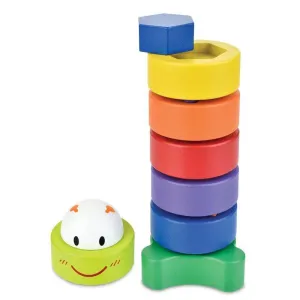 CATERPILLAR SORT AND STACK Montessori Wooden Stacker & Shape Sorter Toy