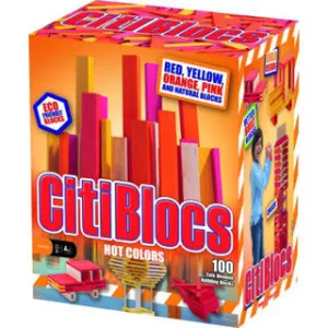 Citiblocs 100 pc Hot Colors Blocks