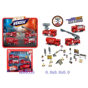 City Rescue Trucks | 4 Pcs