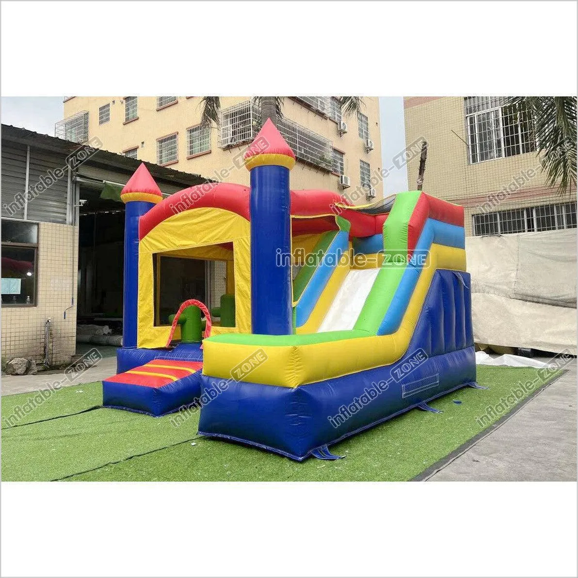 Commercial Moonwalks Inflatable Bouncers Huge Jumping Castle Combo Slide Backyard Bounce House Outdoor Play