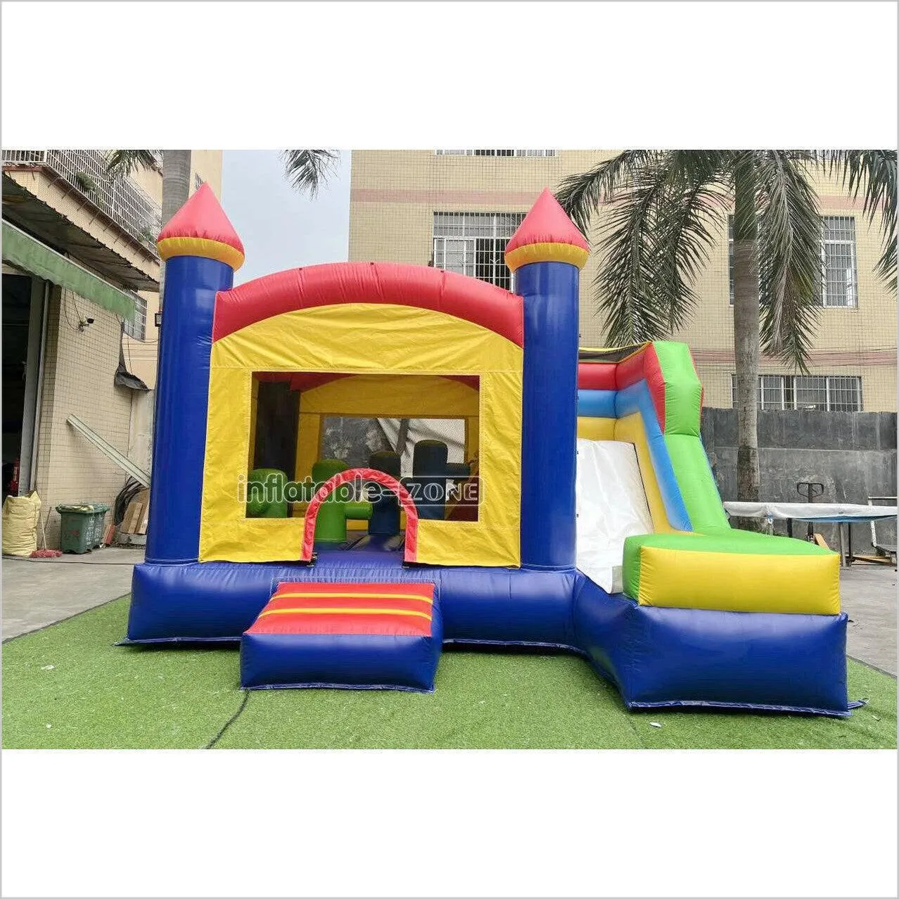 Commercial Moonwalks Inflatable Bouncers Huge Jumping Castle Combo Slide Backyard Bounce House Outdoor Play