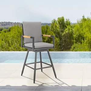 Crown Swivel Outdoor Bar Stool