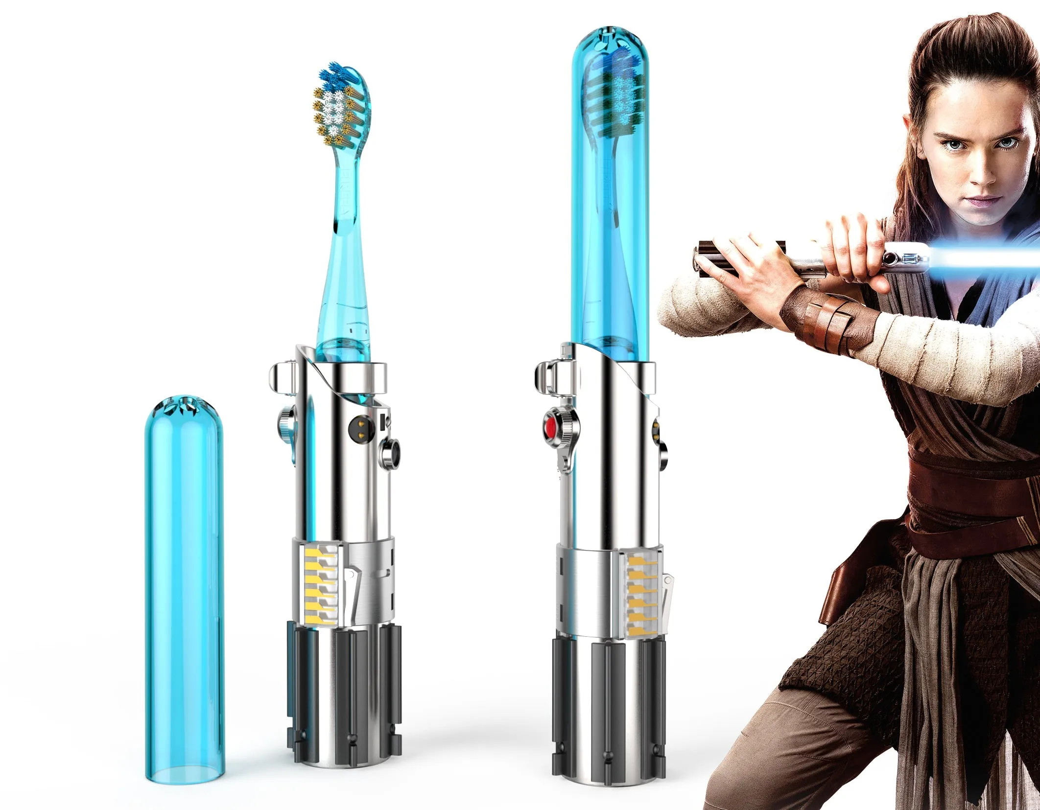 Firefly Light and Sound Lightsaber Soft Toothbrush, Star Wars, Ages 3 , 1 Count