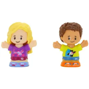 Fisher-Price Little People 2 Pack - Girl And Boy Soccer Players