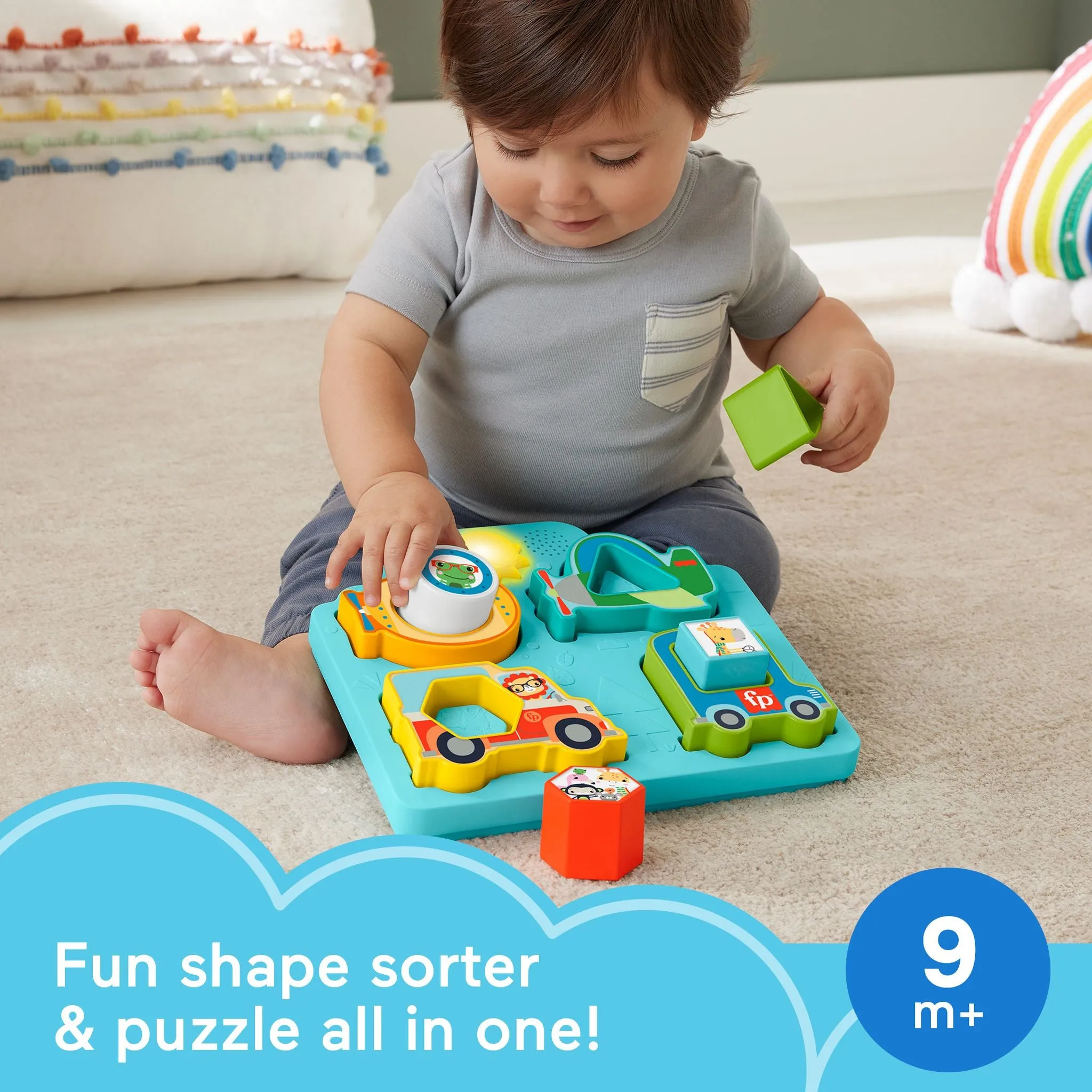 Fisher-Price Shapes & Sounds Vehicle Puzzle