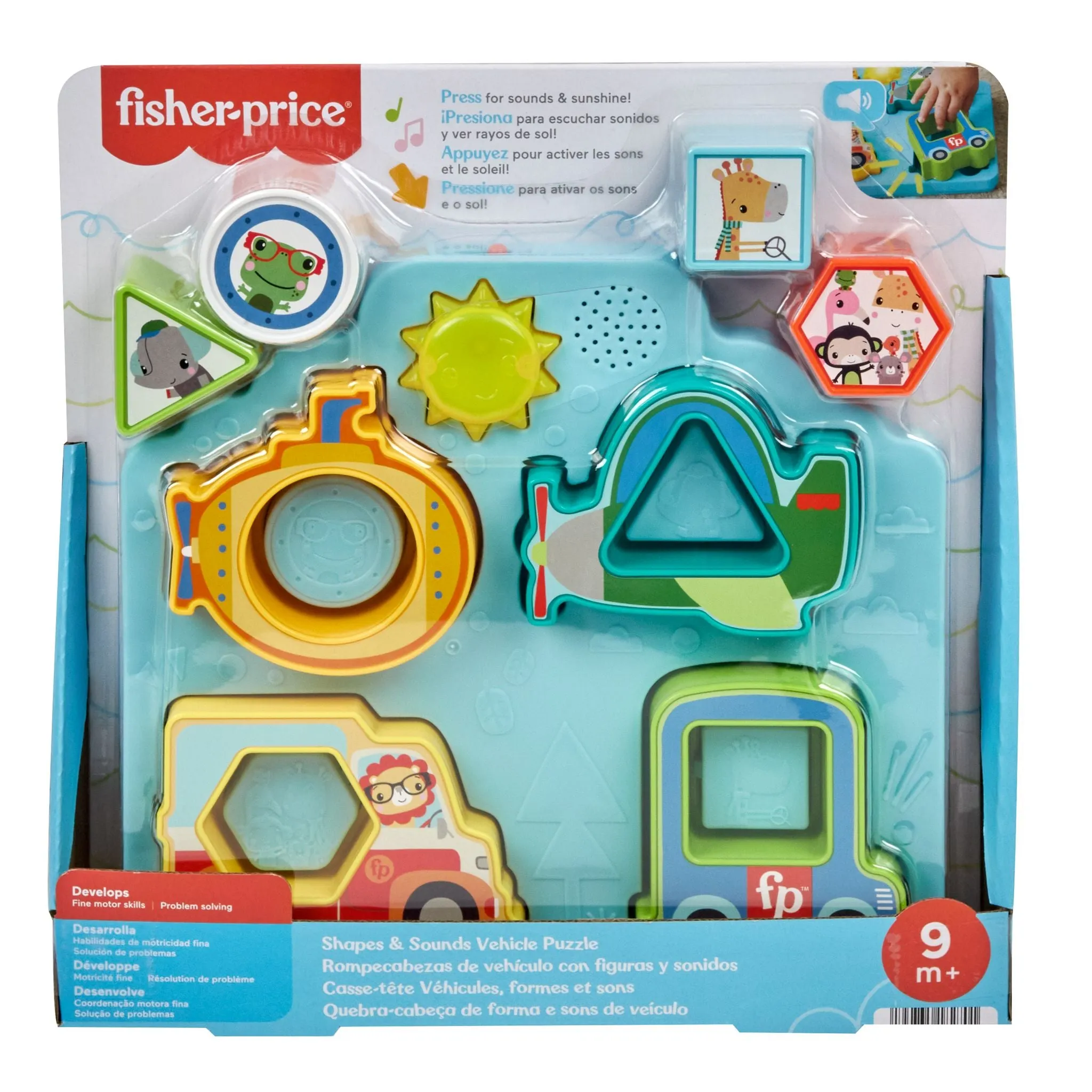 Fisher-Price Shapes & Sounds Vehicle Puzzle