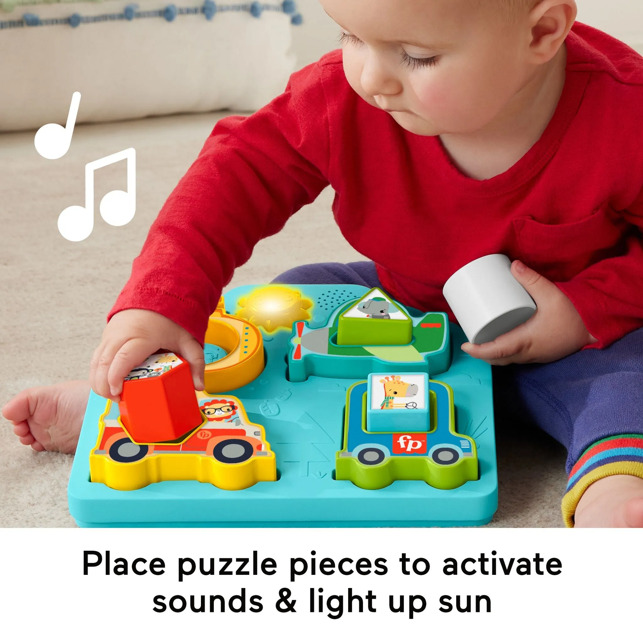 Fisher-Price Shapes & Sounds Vehicle Puzzle