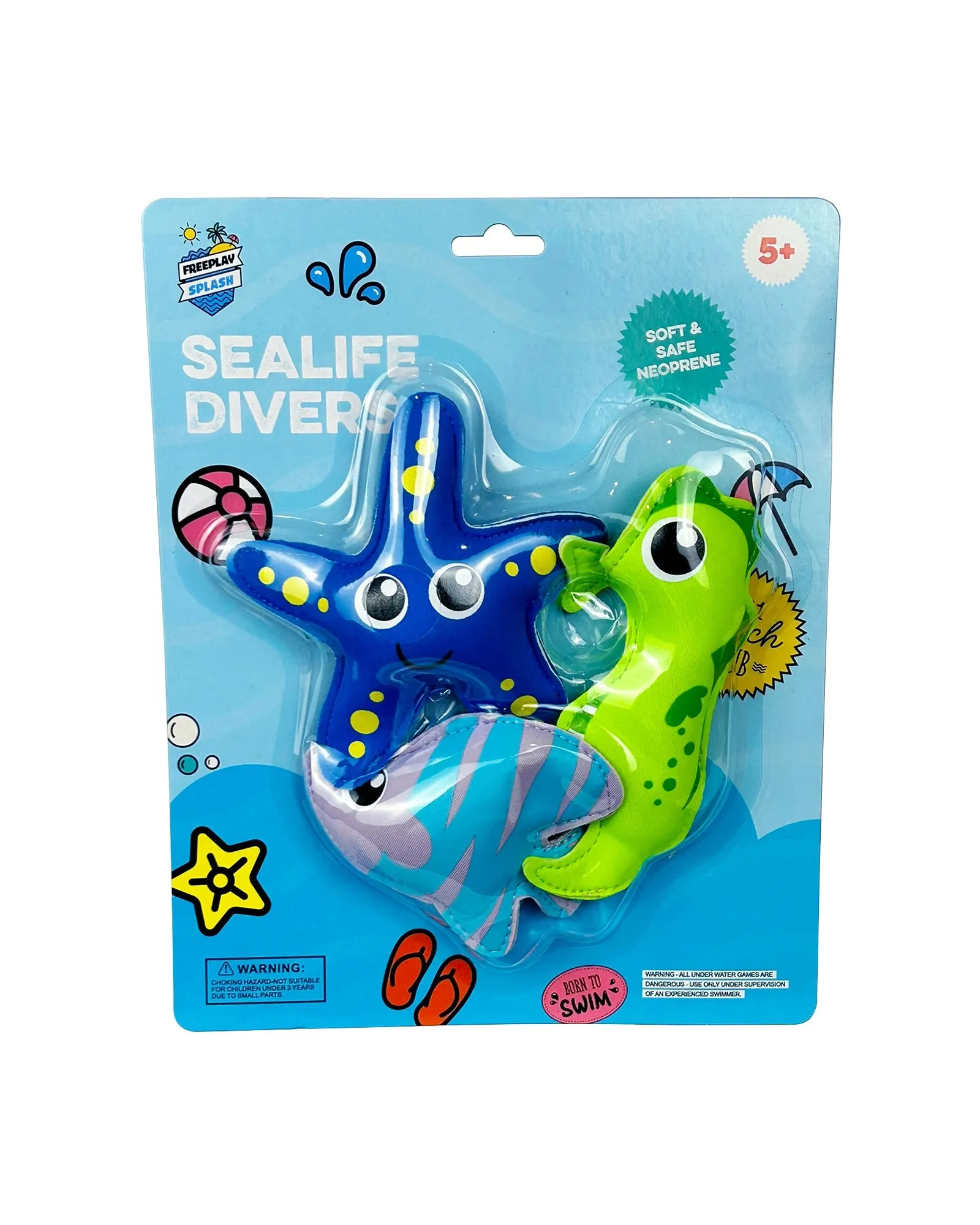 Freeplay Kids Neoprene Sealife Divers 3pk