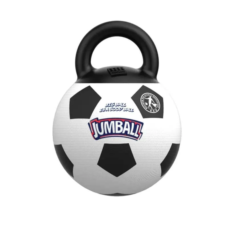 Gigwi Pet Jumball Ball Toy for Medium and Large Dogs with Extra Hard Rubber Handle