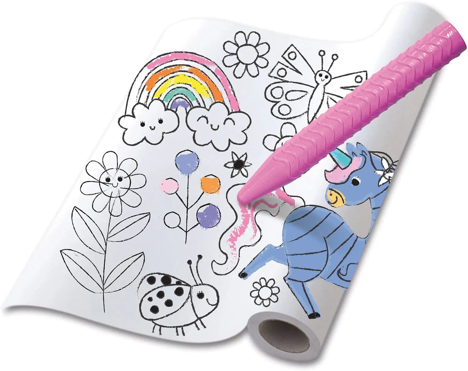 Haku Yoka Coloring Roll Kit Fantasy Unicorn