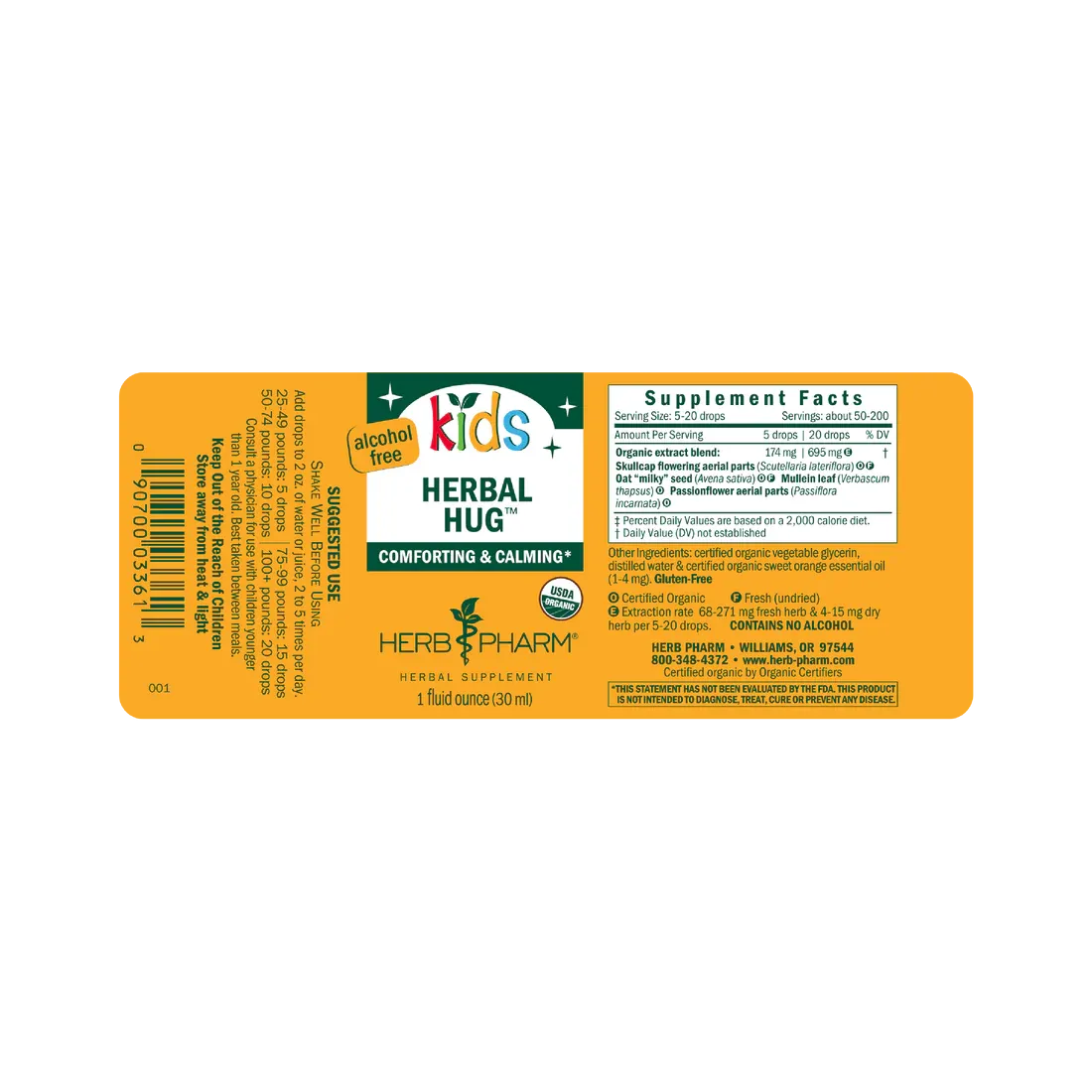 Herb Pharm® Kids Herbal Hug™ - 1 oz