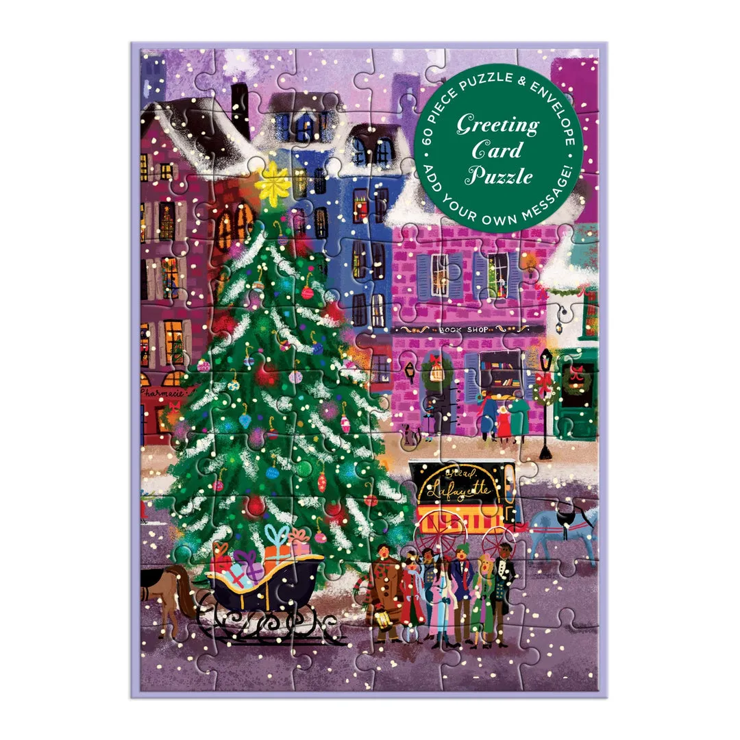 Joy Laforme Winter Lights Greeting Card Puzzle