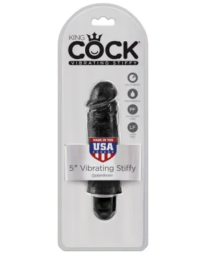 King Cock  5" Vibrating Stiffy - Black