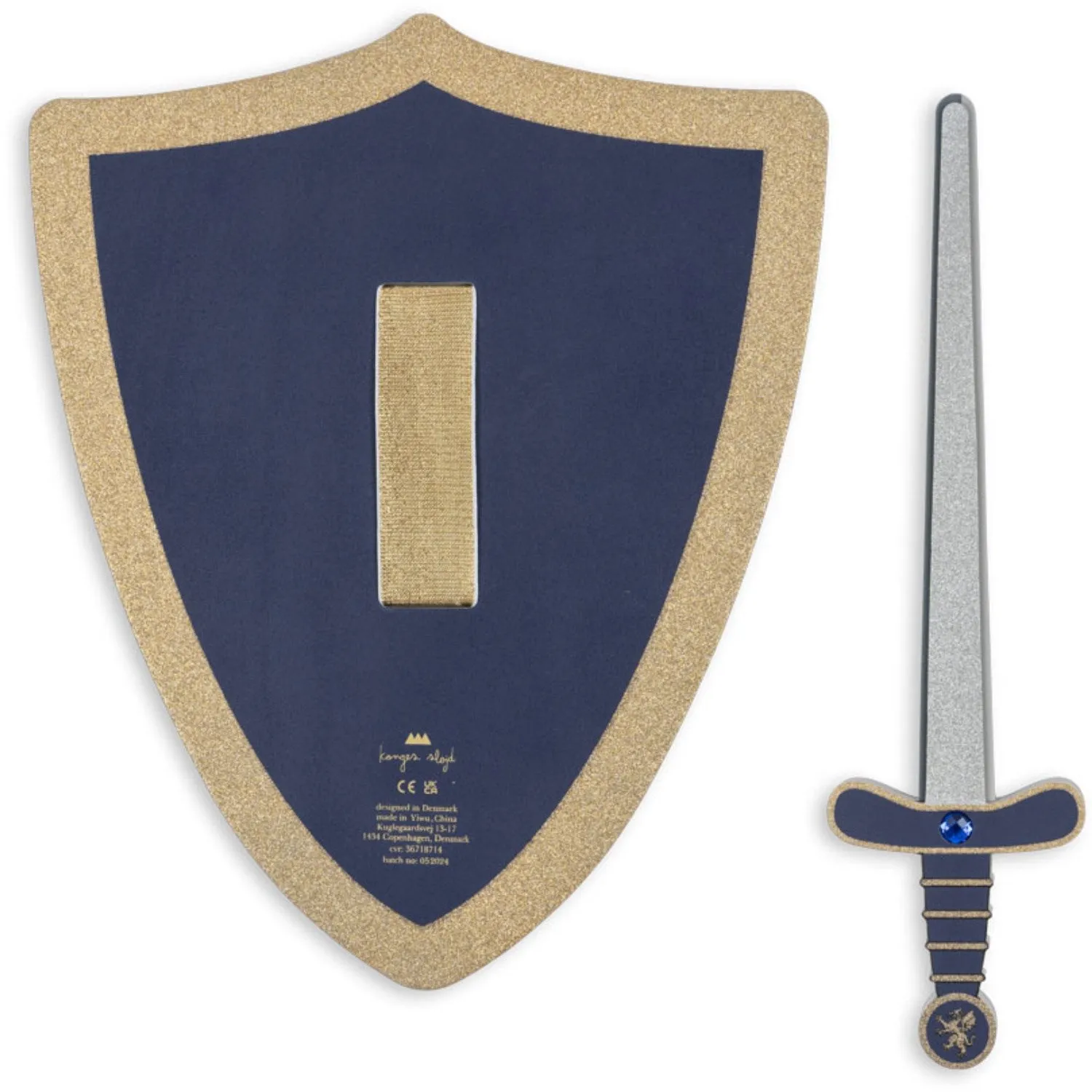 Konges Sløjd Midnight Navy Knight Sword And Shield