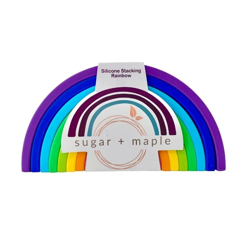 Large Silicone Stacking Rainbow