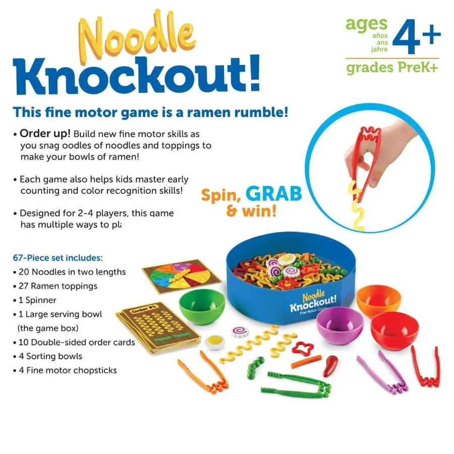 Learning Resources - Noodle Knockout Fine Motor Game