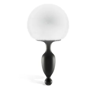 Magic Motion Bunny Tail Vibrating Anal Plug App Controlled White Black