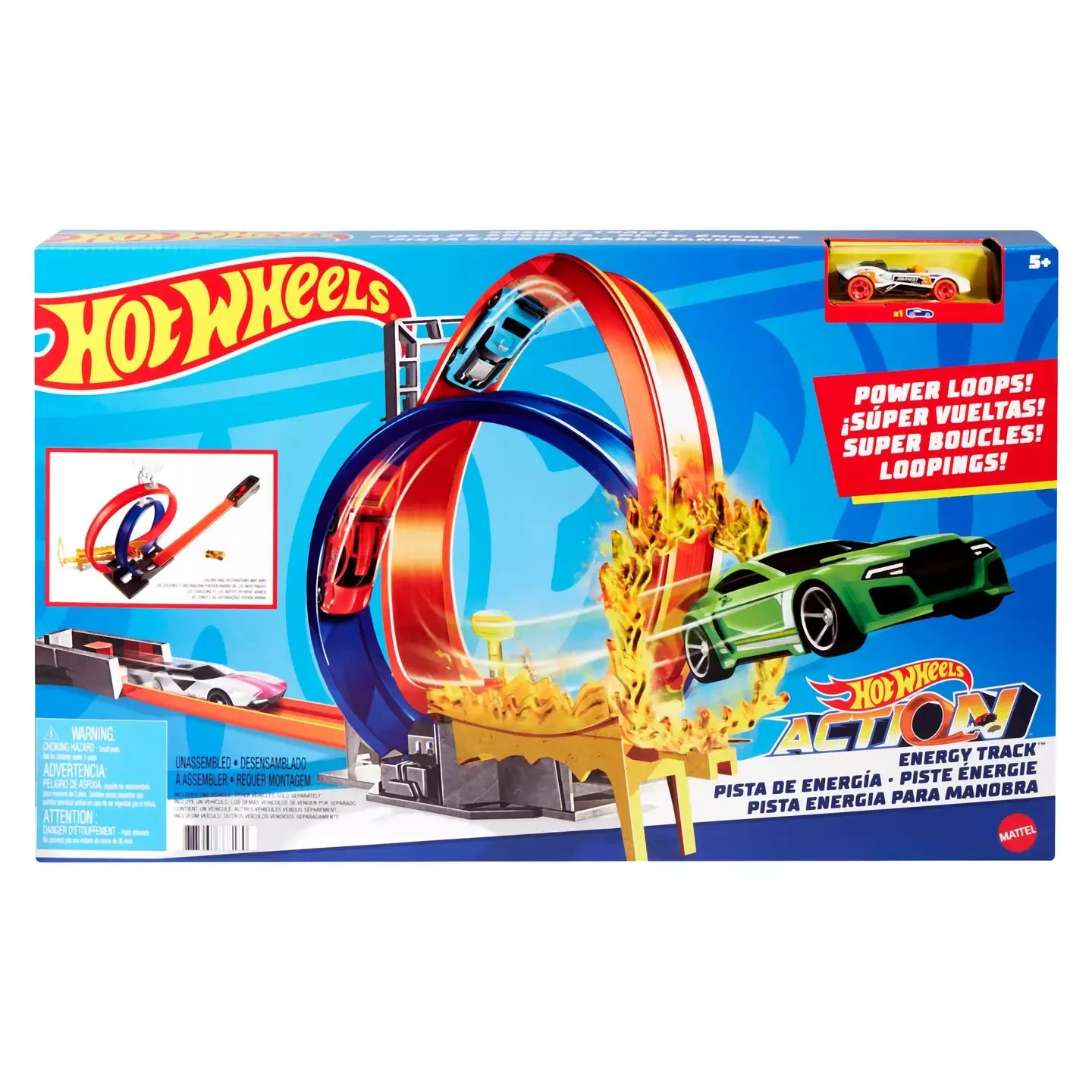 Matel Hot Wheel Energy Track With Car