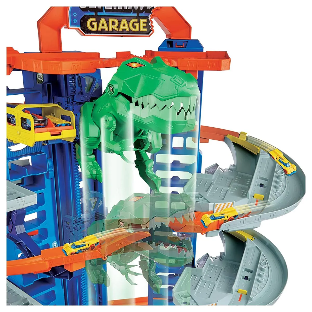 Mattel Hot Wheels Ultimate Garage Escape the Chasing T-Rex Set