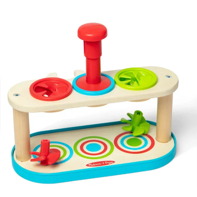 Melissa & Doug® Match & Push Spinning Tops