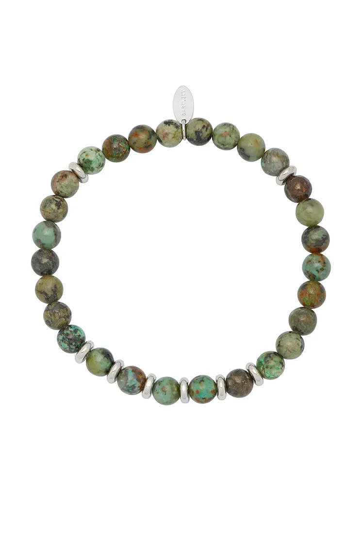 Mens Gemstone Beaded Bracelet