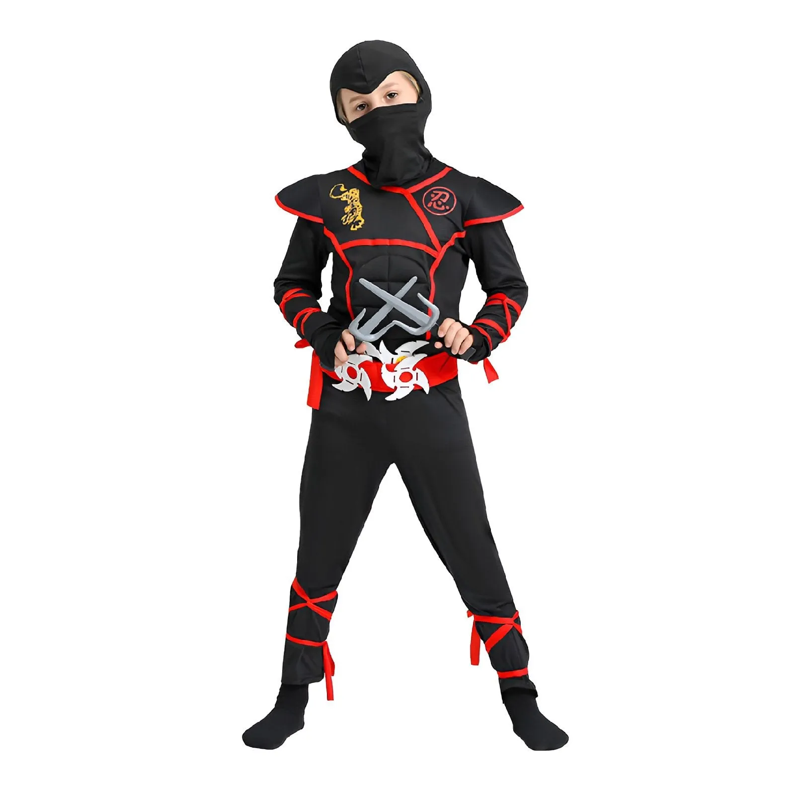 Muscle Dragon Red Ninja Costume