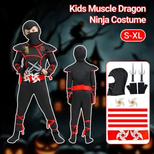 Muscle Dragon Red Ninja Costume