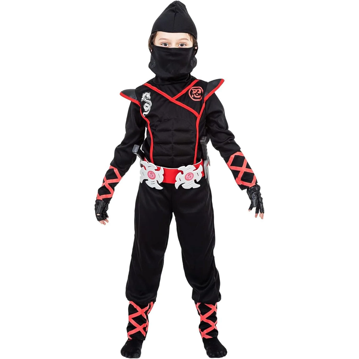 Muscle Dragon Red Ninja Costume