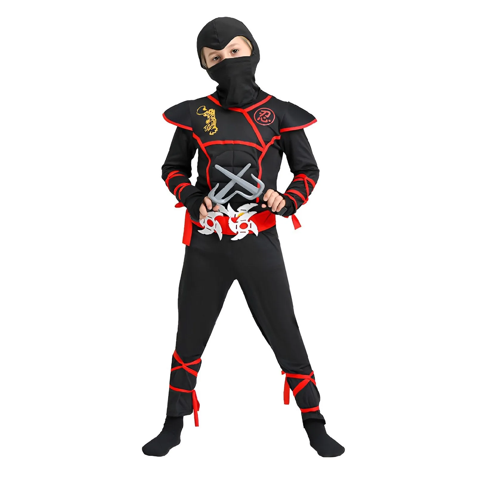 Muscle Dragon Red Ninja Costume