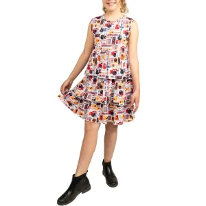 Musical Instruments Kids Layered Dress