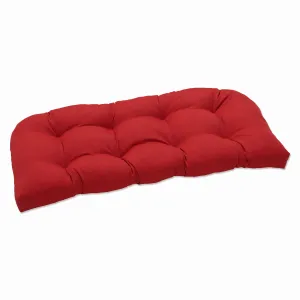 Outdoor/Indoor Splash Flame Wicker Loveseat Cushion