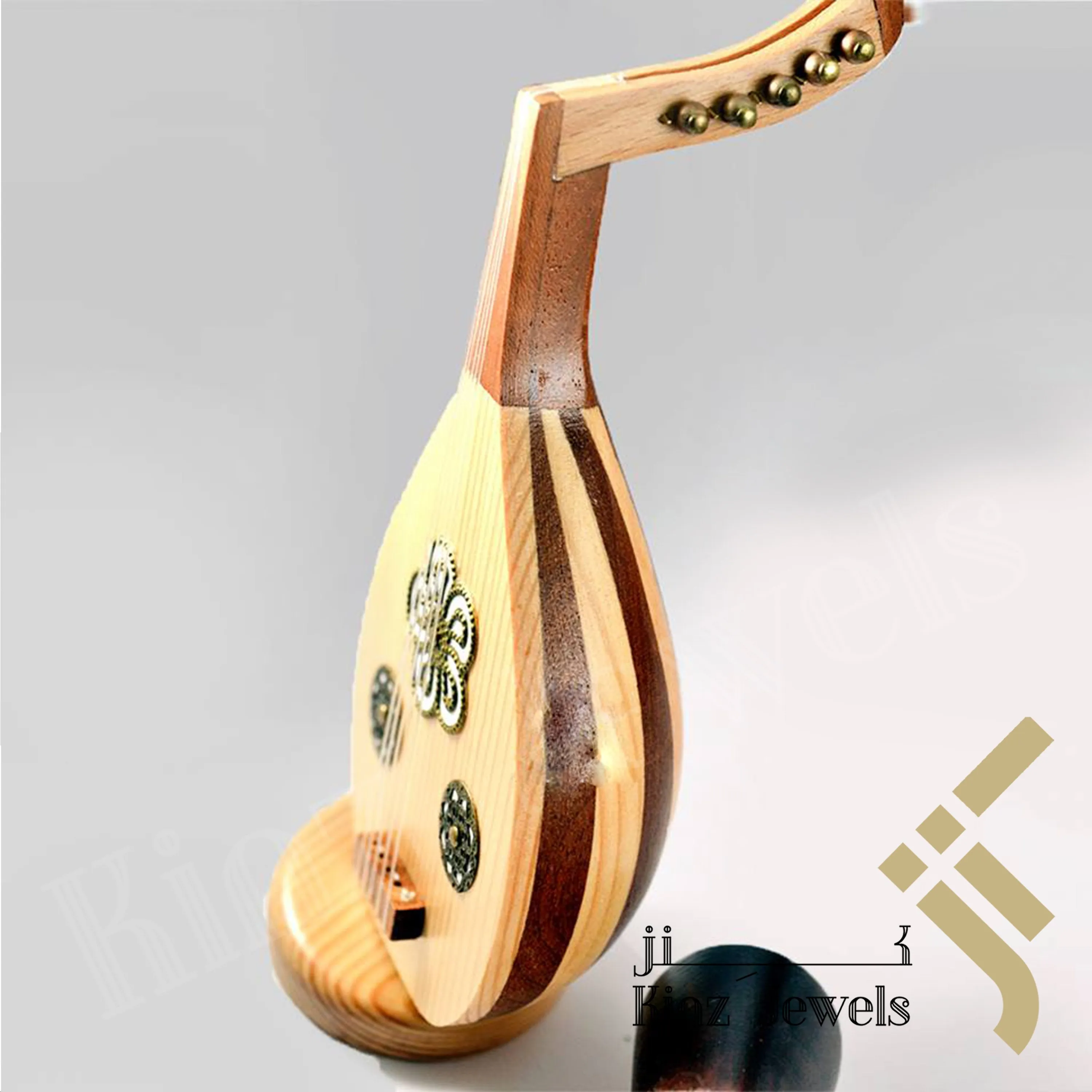 Personalized SIX Wooden Musical Instruments Set With Wooden Box