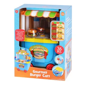 Playgo Toys Ent. Ltd. Gourmet Burger Cart 36 Piece