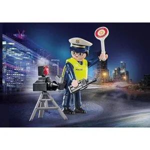 Playmobil 70305 Special Plus Police Officer with Speed Trap Action Figure