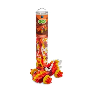 Plus Plus 200 Piece Colour Cars - Fire Jigsaw Tube