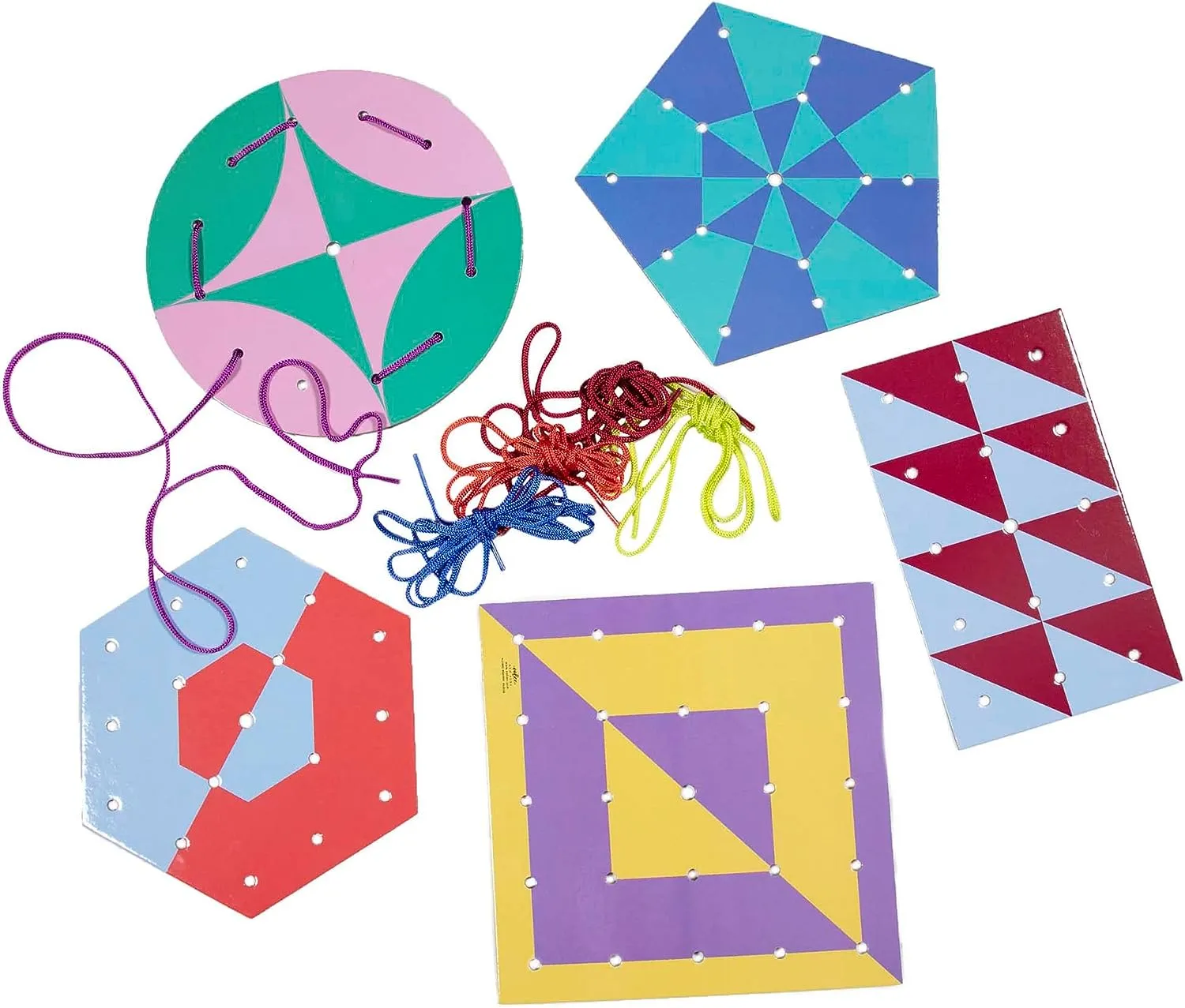 Shapes and Patterns Lacing Cards