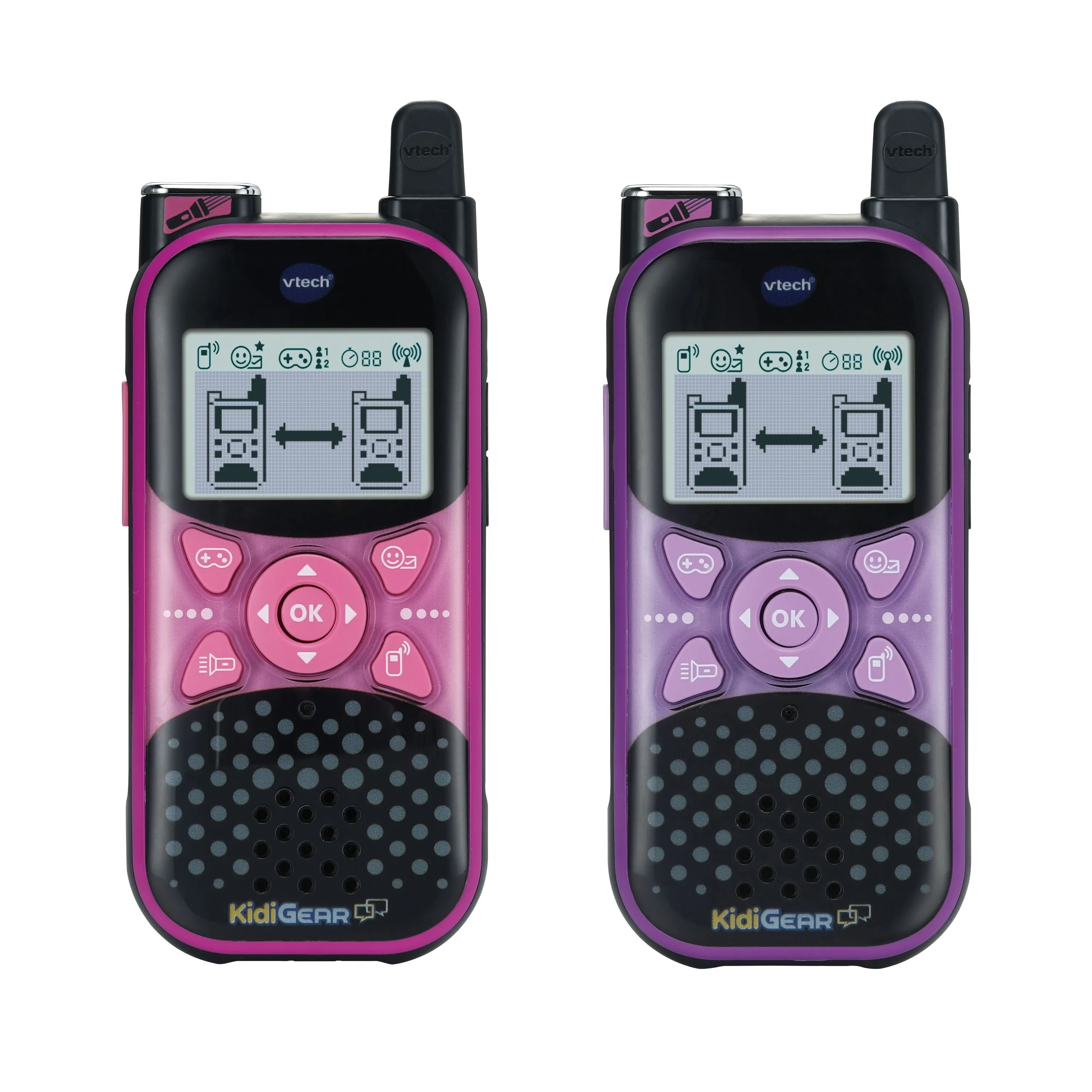 VTech Kidigear Walkie Talkies Purple/Pink